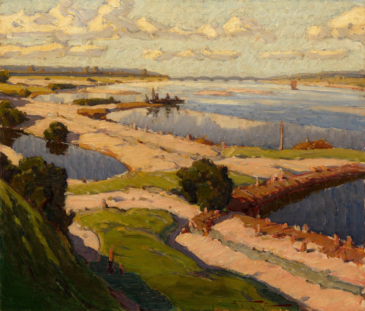 The Volga River by Alexander Vladimirovich Makovsky,A3(16x12")Poster