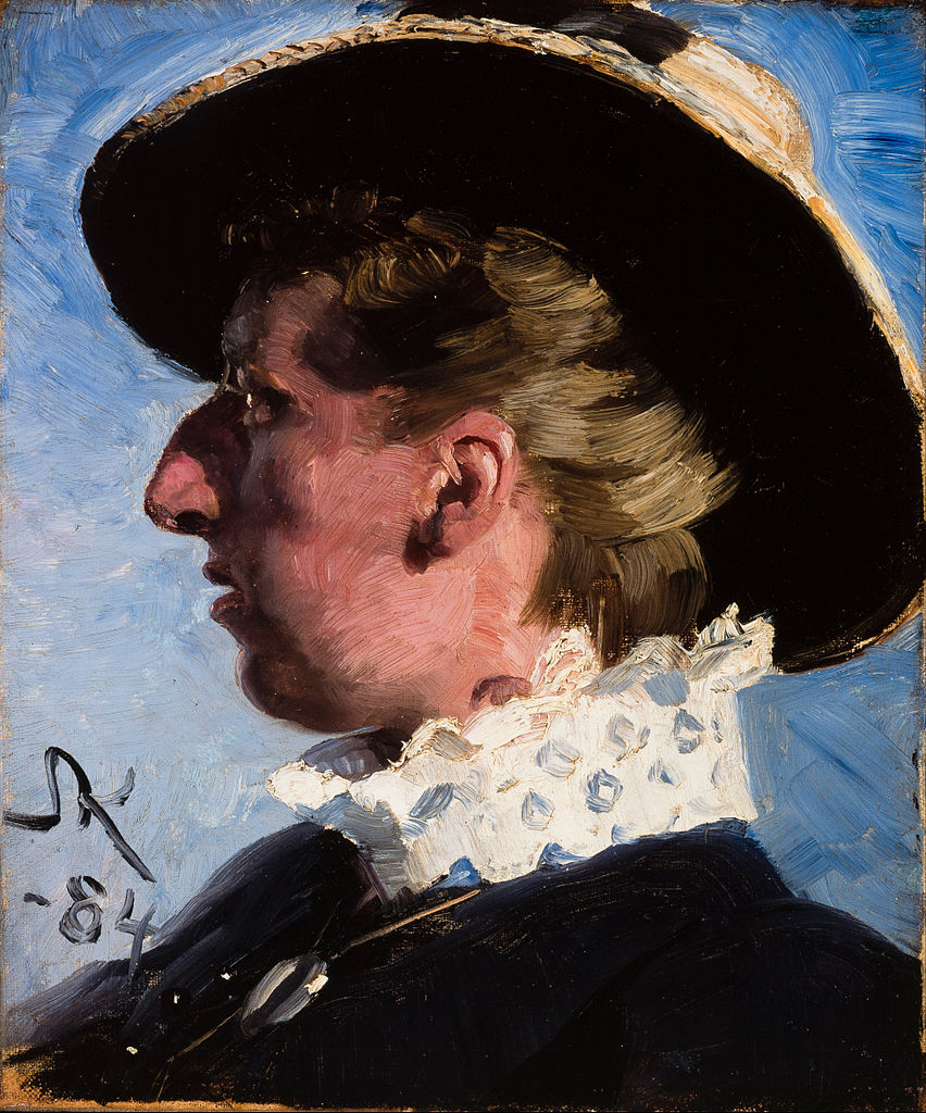 Anna Palm, vintage artwork by Peder Severin Kroyer, 12x8" (A4) Poster