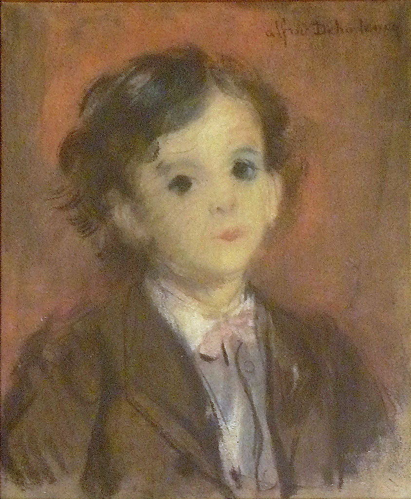 Portrait of Edmond, the Artist's Son, vintage artwork by Alfred Dehodencq, A3 (16x12") Poster Print
