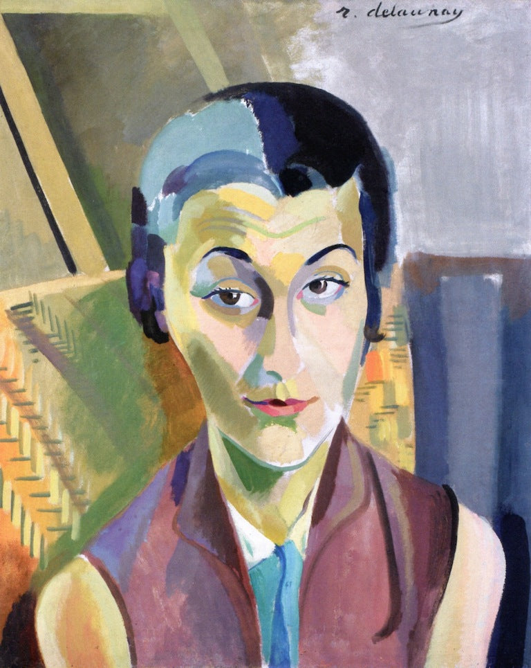 Portrait of Maria Lani, vintage artwork by Robert Delaunay, 12x8" (A4) Poster