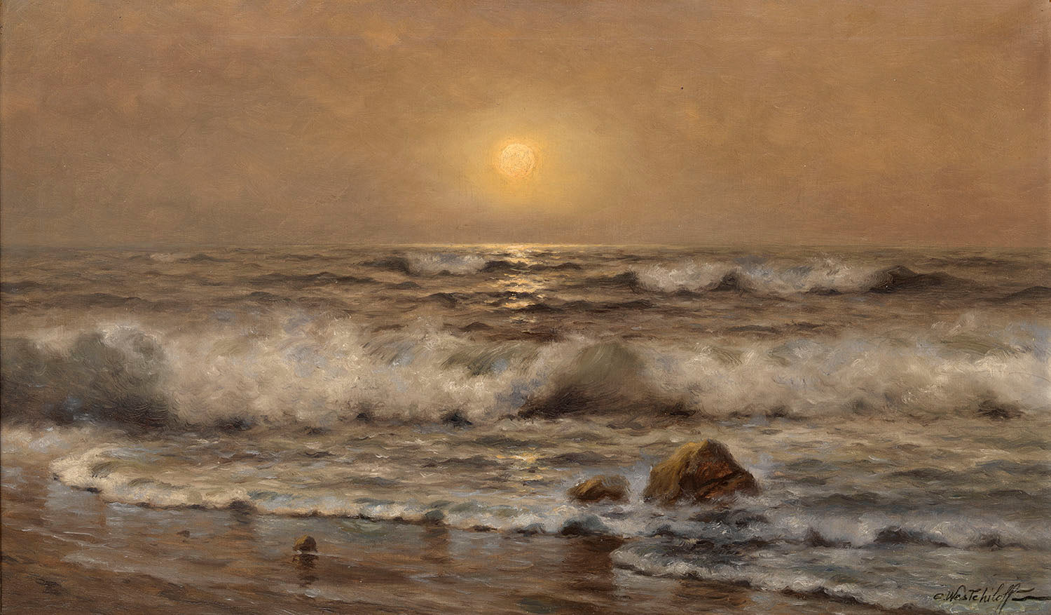 Rolling Waves by Konstantin Westchilov,16x12(A3) Poster