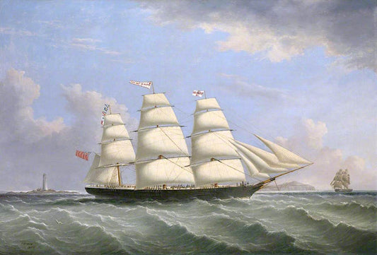 The Clipper 'Star of the East' in Australia, vintage artwork by Joseph Heard, A3 (16x12") Poster Print