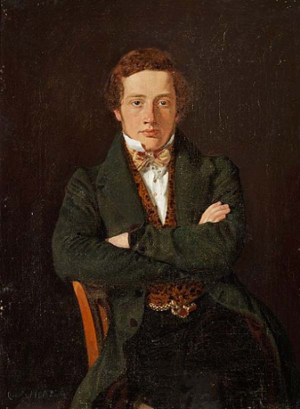 Martin Hammerich, vintage artwork by Constantin Hansen, A3 (16x12") Poster Print