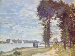 The Banks of the Seine at Argenteuil, vintage artwork by Claude Monet, 12x8" (A4) Poster