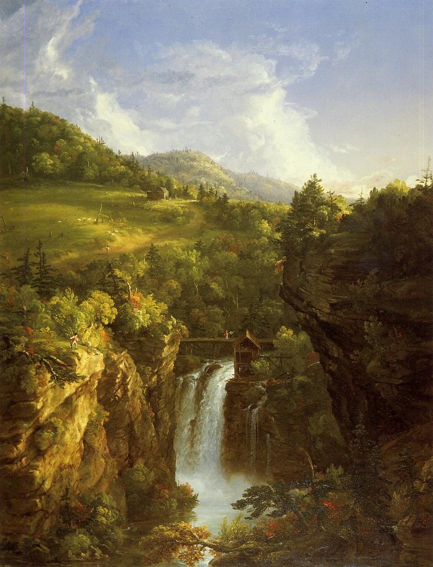 Genesee Scenery, vintage artwork by Thomas Cole, A3 (16x12") Poster Print