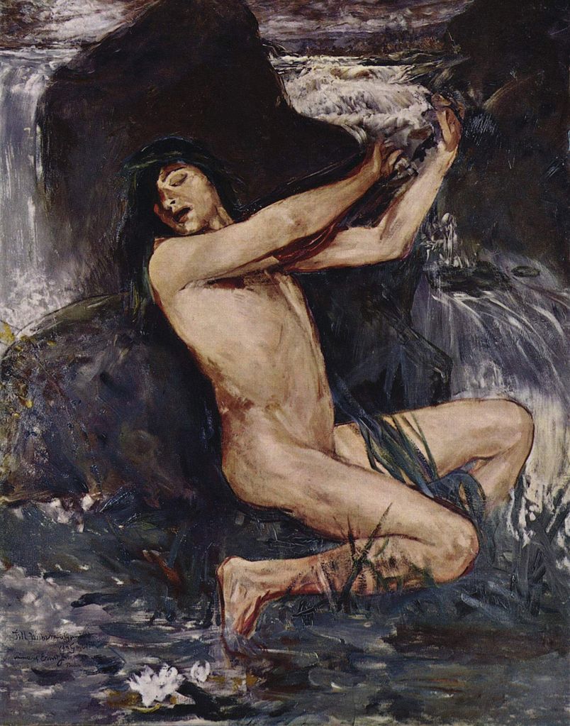The Nix, vintage artwork by Ernst Josephson, 12x8" (A4) Poster
