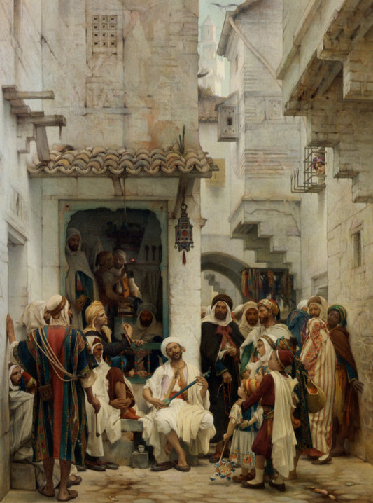 The Performance, vintage artwork by Guillaume Charles Brun, 12x8" (A4) Poster