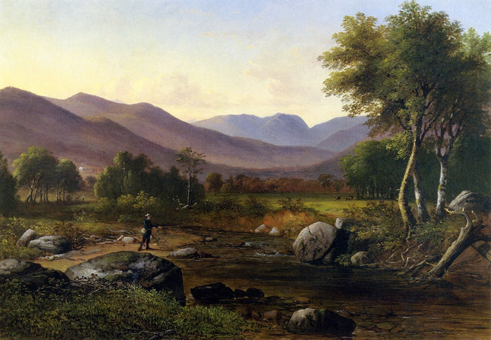 Carter Notch from the Wildcat River, vintage artwork by Benjamin Champney, A3 (16x12