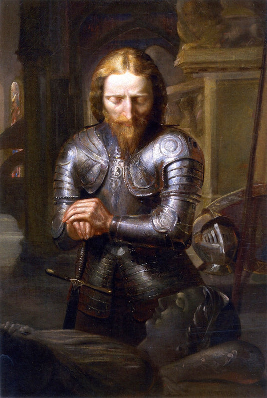 The Crusader's Return, vintage artwork by James E. Freeman, A3 (16x12") Poster Print