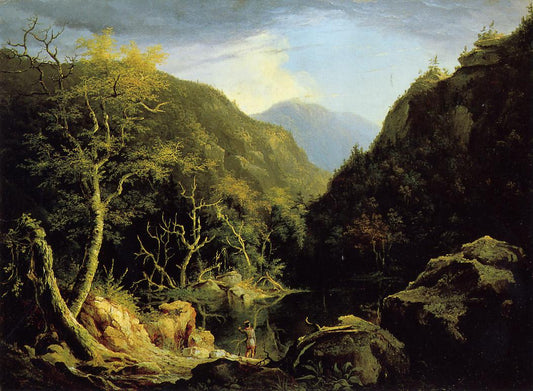 Autumn in the Catskills, vintage artwork by Thomas Cole, A3 (16x12") Poster Print