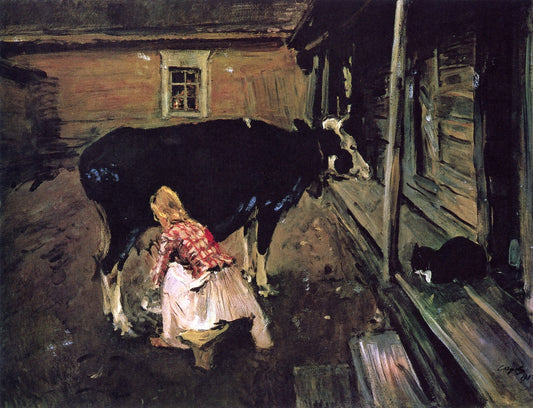 A Finnish Yard by Valentin Serov,A3(16x12")Poster