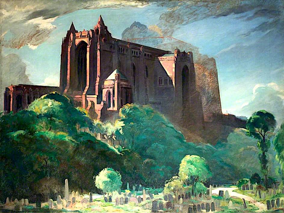 Liverpool Cathedral by Eric Harald Macbeth Robertson,16x12(A3) Poster