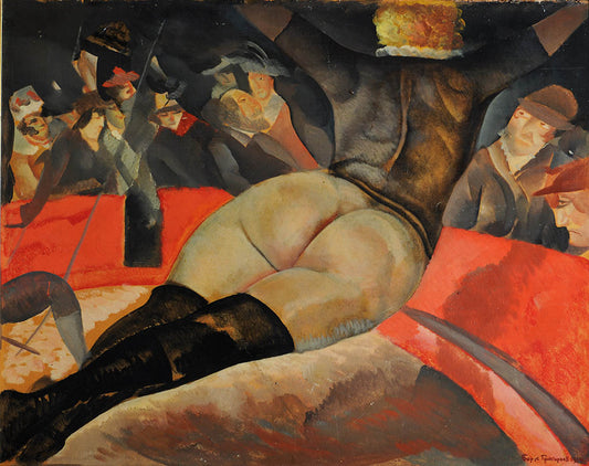In the Circus, vintage artwork by Boris Grigoriev, 12x8" (A4) Poster
