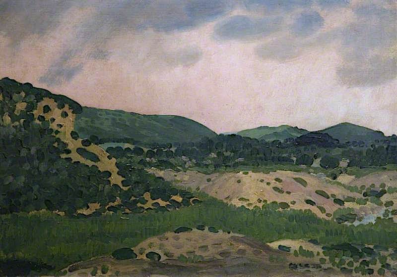Crick Barrow, Monmouthshire by Derwent Lees,16x12(A3) Poster