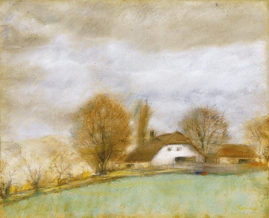 After Spring Rain, vintage artwork by József Rippl-Rónai, 12x8" (A4) Poster