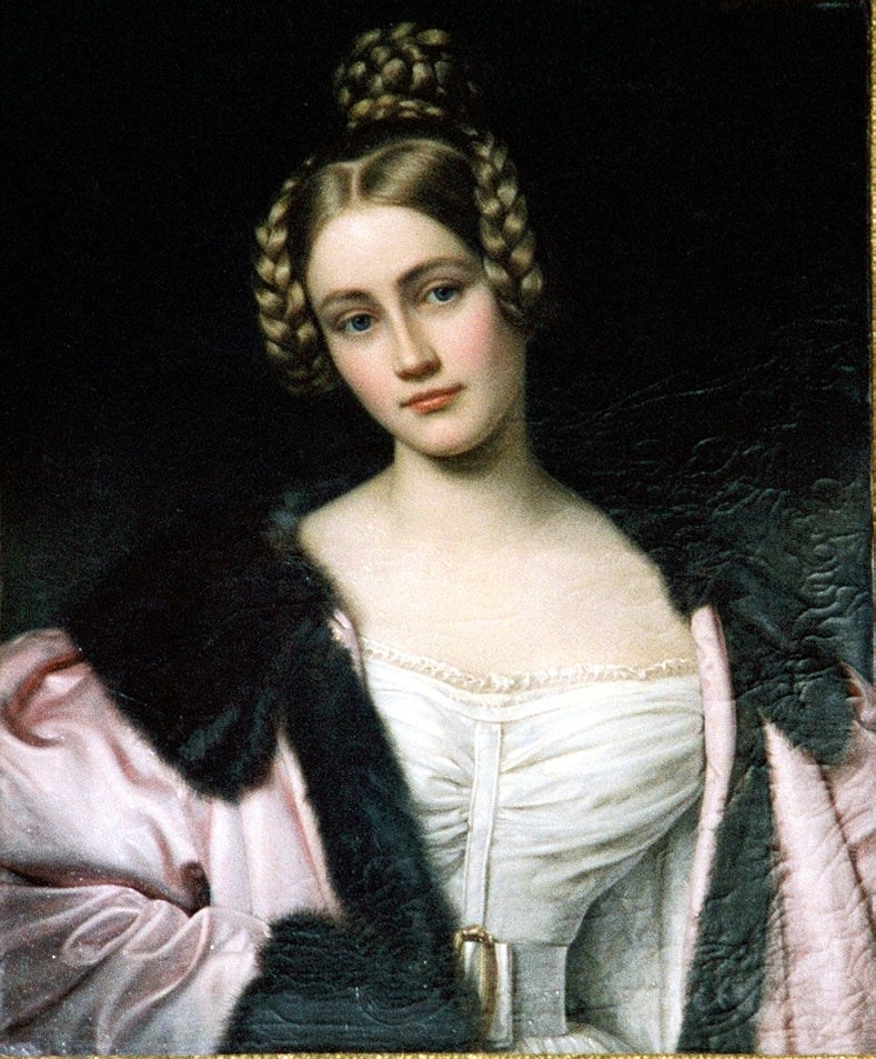 Caroline, Countess of Holnstein, vintage artwork by Joseph Karl Stieler, 12x8" (A4) Poster