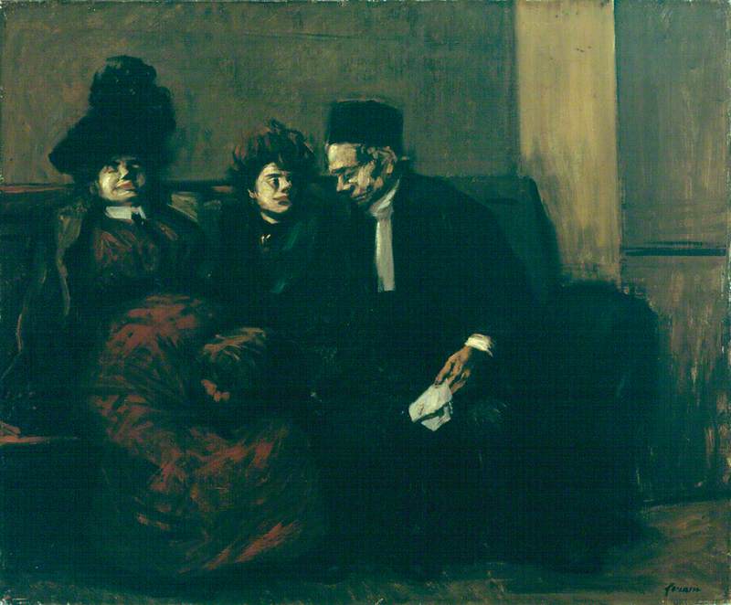 La salle d'attente by Jean-Louis Forain,A3(16x12")Poster