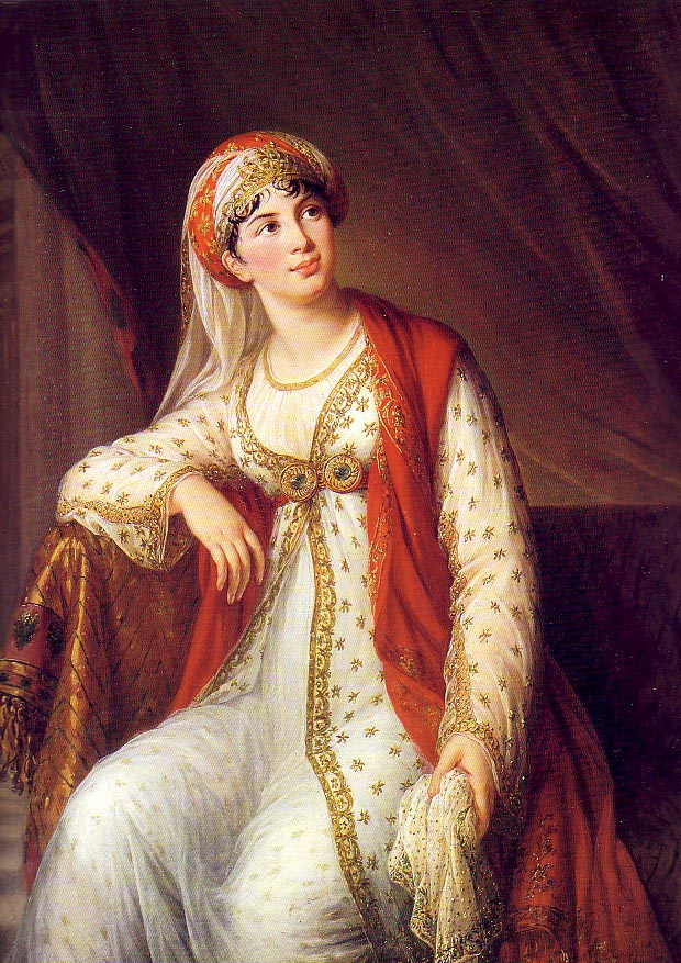 Madame Grassini in the Role of Zaire, vintage artwork by Élisabeth Vigee-Lebrun, 12x8" (A4) Poster