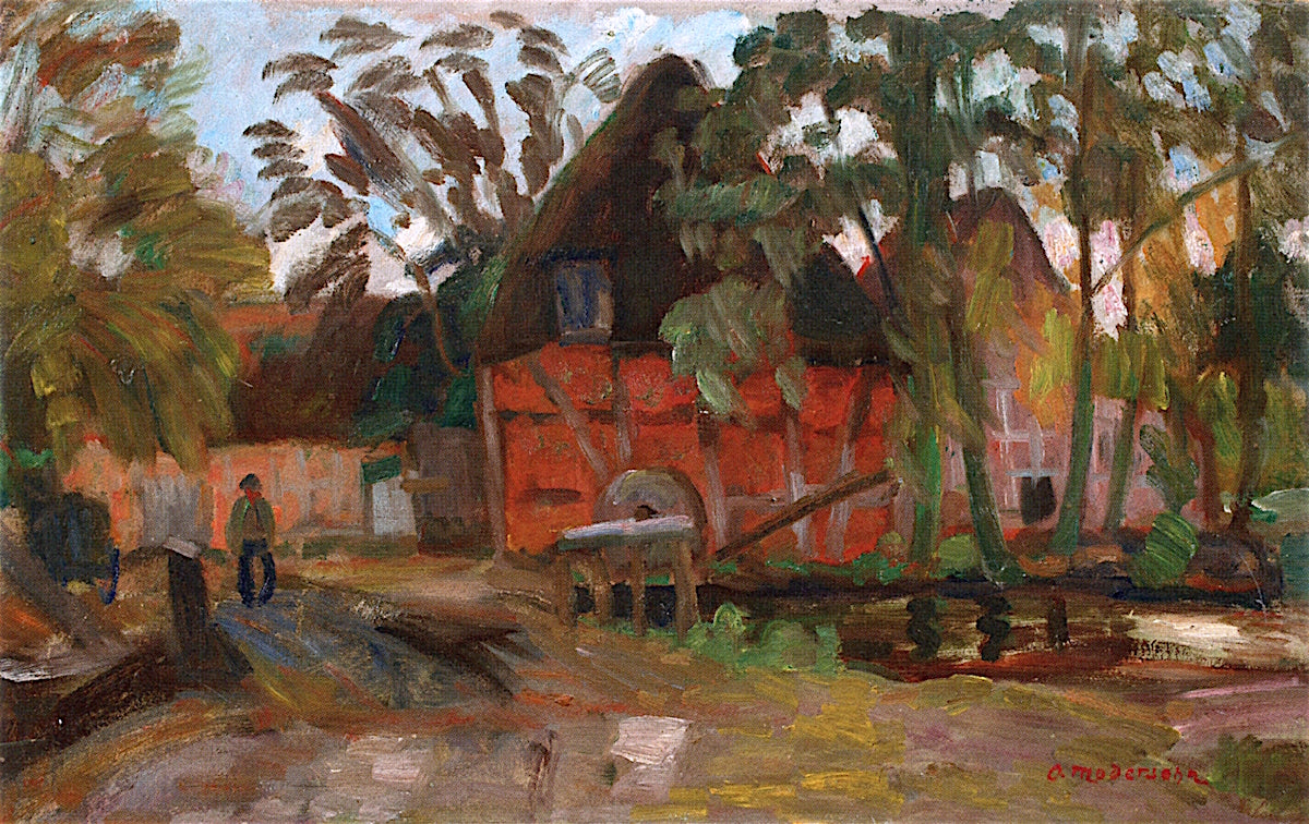 Watermill In Fischerhude by Otto Modersohn,A3(16x12")Poster