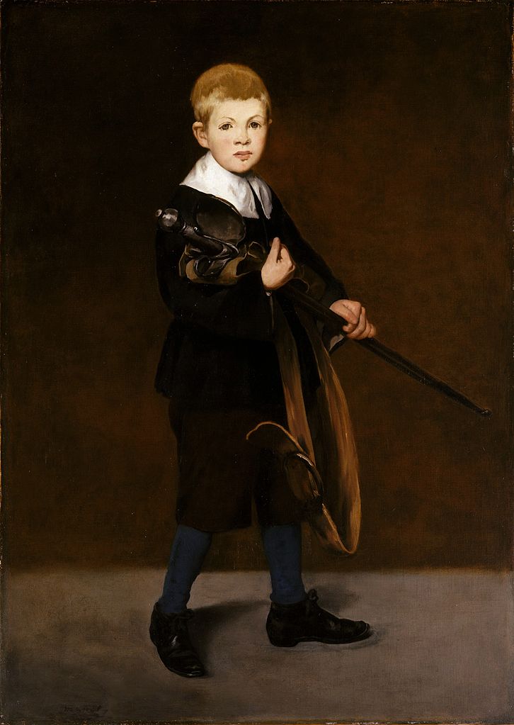 Boy with a Sword, vintage artwork by Édouard Manet, 12x8" (A4) Poster