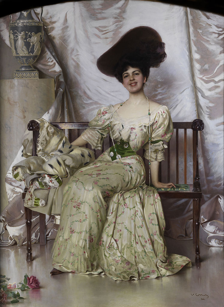 sa Nerina Pisani Volpi di Misurata by Vittorio Matteo Corcos,A3(16x12")Poster