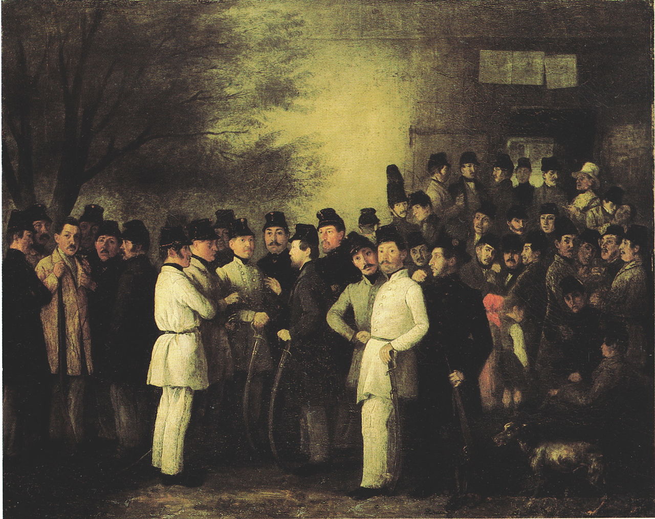 The National Guard, vintage artwork by Johann Michael Neder, A3 (16x12") Poster Print