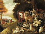 A Peaceable Kingdom, vintage artwork by Edward Hicks, 12x8" (A4) Poster