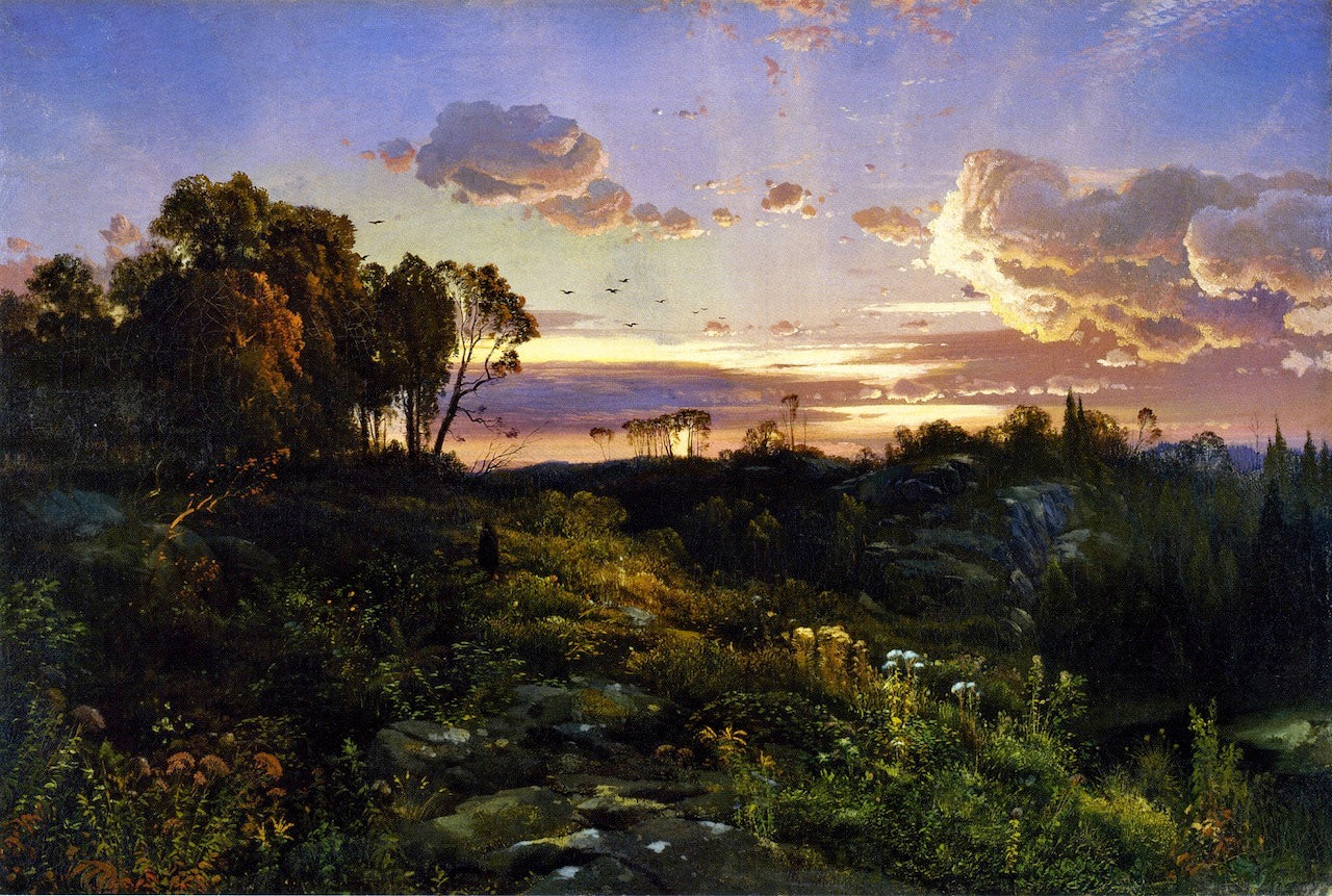Dusk Wings, vintage artwork by Thomas Moran, 12x8" (A4) Poster