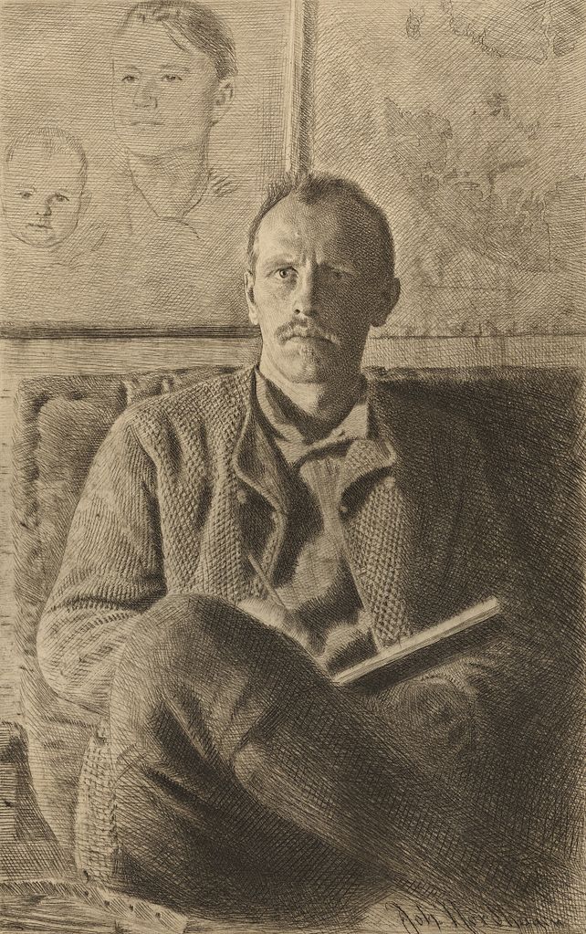Fridtjof Nansen by Erik Werenskiold,A3(16x12")Poster