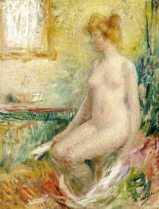 La toilette, vintage artwork by Henri Lerolle, 12x8" (A4) Poster