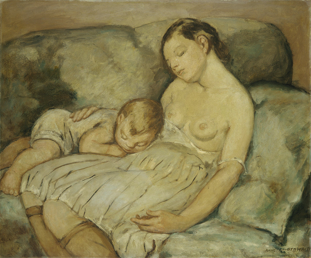 The Green Sofa by Anne Goldthwaite,A3(16x12")Poster