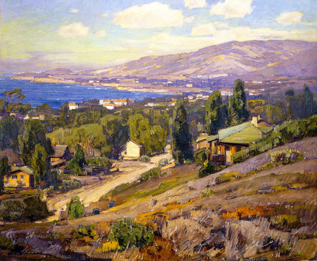 Laguna Coast, vintage artwork by William Wendt, 12x8" (A4) Poster