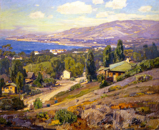 Laguna Coast, vintage artwork by William Wendt, 12x8" (A4) Poster