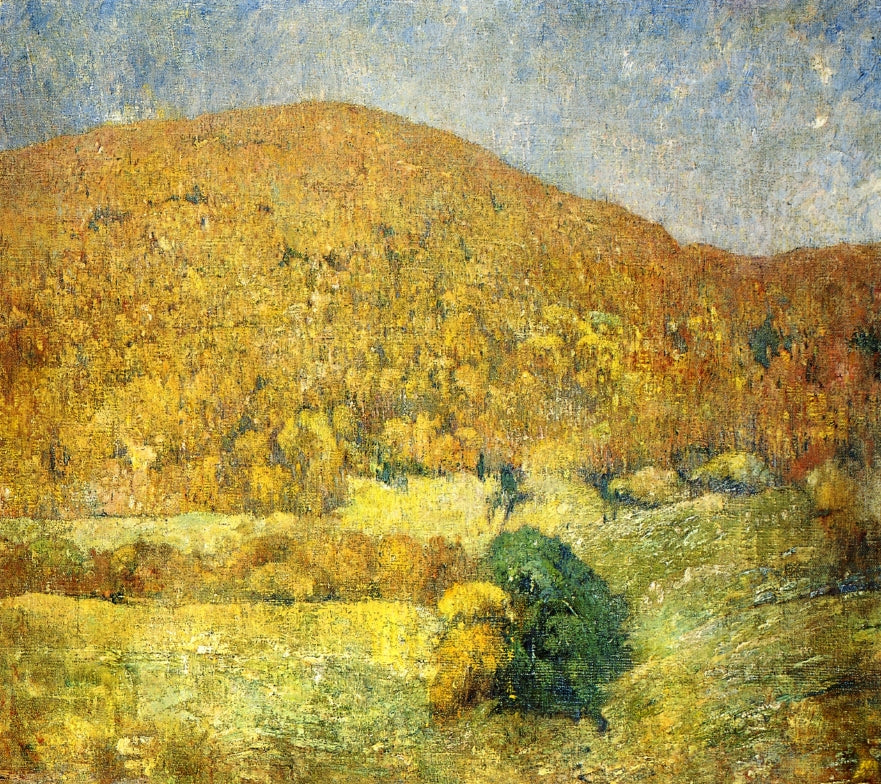 Landscape, Orange Mountain by Emil (Soren Emil) Carlsen,A3(16x12")Poster