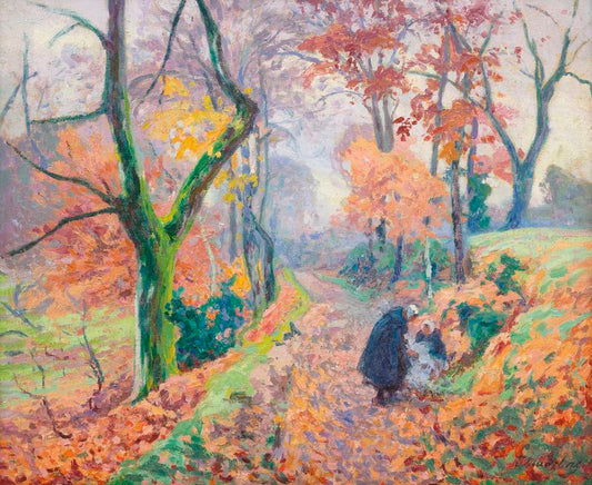 Autumn in Creuse, vintage artwork by Paul Madeline, 12x8" (A4) Poster