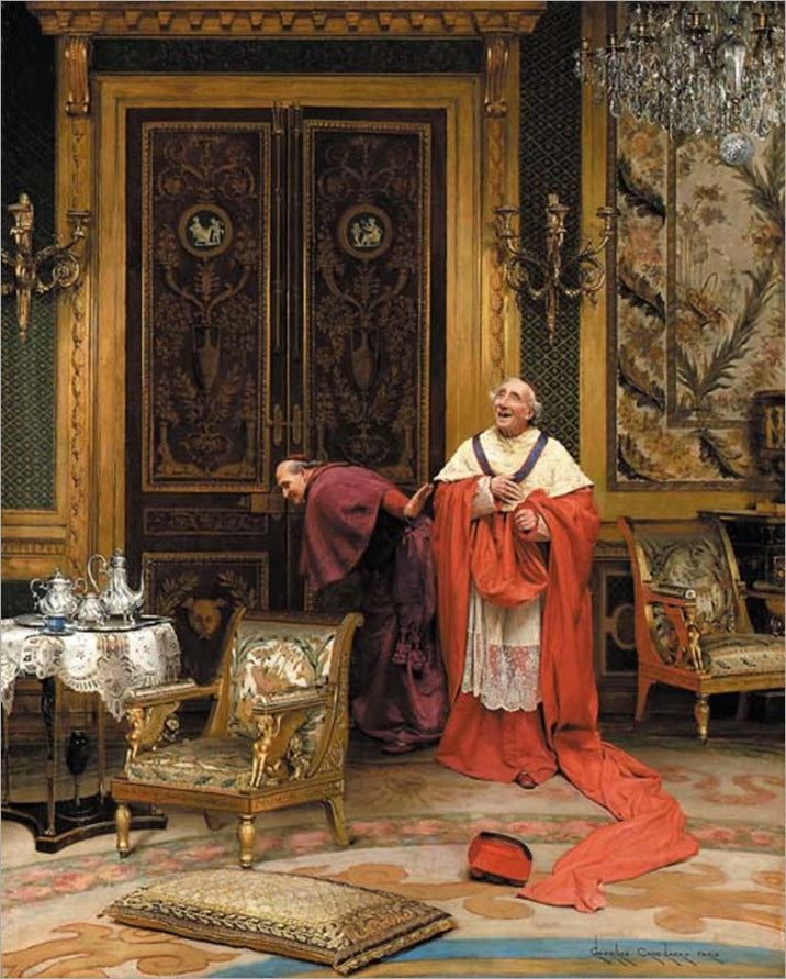 Unscrupulous, vintage artwork by Georges Croegaert, 12x8" (A4) Poster