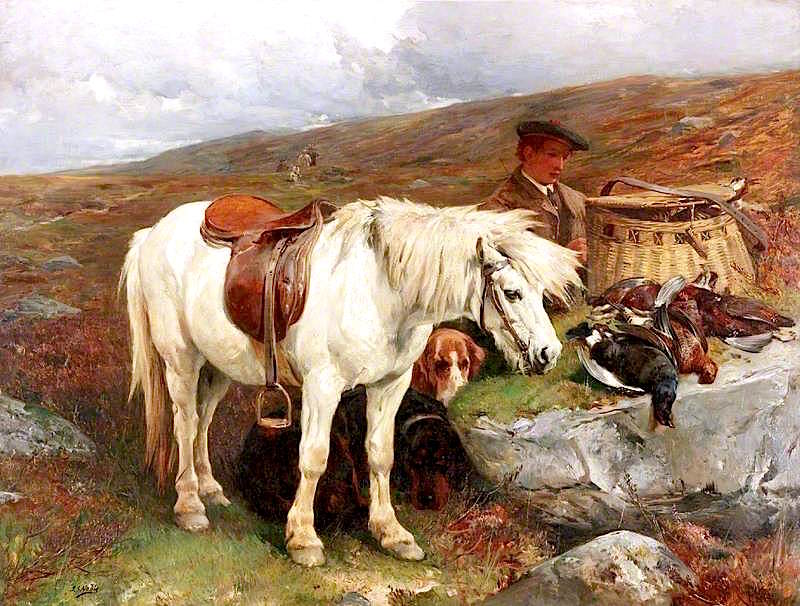 On the Moors, vintage artwork by John Sargent Noble, 12x8" (A4) Poster