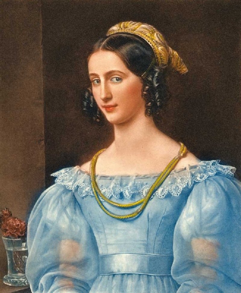 Regina Daxenberger, vintage artwork by Joseph Karl Stieler, 12x8" (A4) Poster