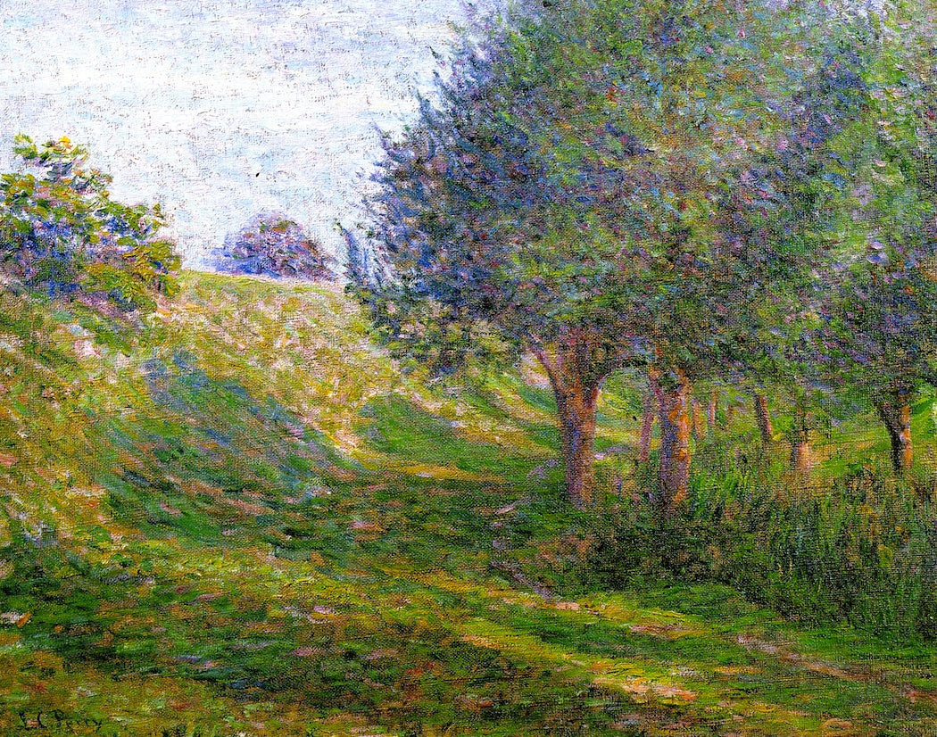 Late Afternoon - Giverny, vintage artwork by Lilla Cabot Perry, 12x8" (A4) Poster