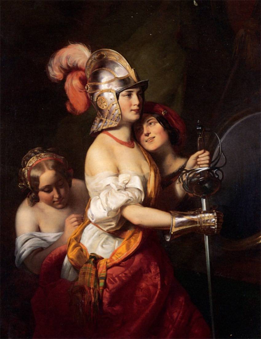In the Theatre Dressing Room, vintage artwork by Friedrich von Amerling, A3 (16x12") Poster Print