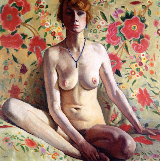 Blond Woman, vintage artwork by Albert Marquet, 12x8" (A4) Poster