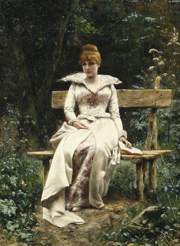 Daydreaming, vintage artwork by Alfred Seifert, 12x8" (A4) Poster