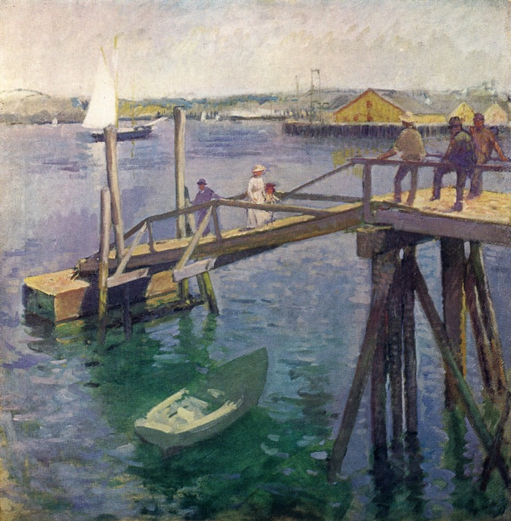 Steep Ramp, vintage artwork by Frank Duveneck, 12x8" (A4) Poster