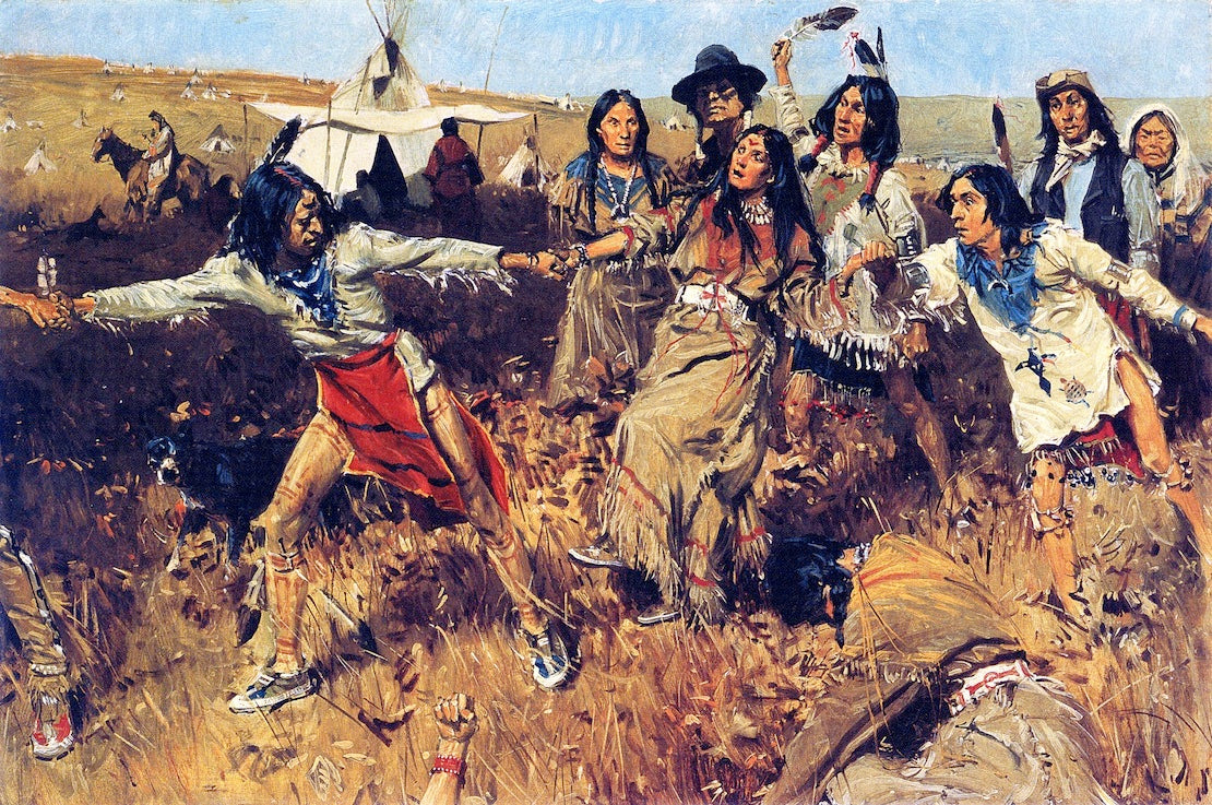Ghost Dance by William Gilbert Gaul,A3(16x12")Poster