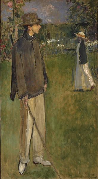 Full-Length Portrait of Jean Cocteau, vintage artwork by Jacques-Émile Blanche, 12x8" (A4) Poster