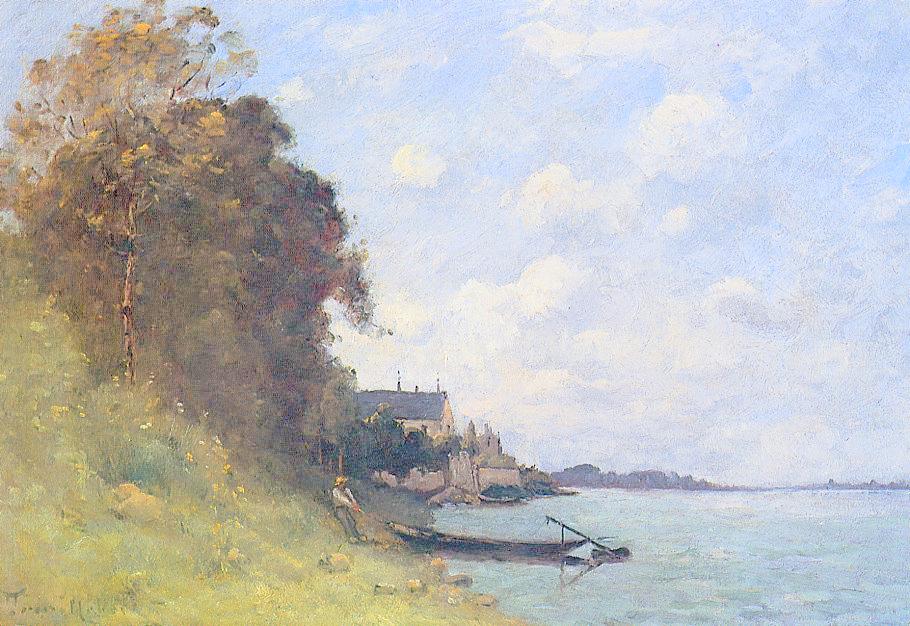 The Canotier, vintage artwork by Paul-Desire Trouillebert, 12x8" (A4) Poster