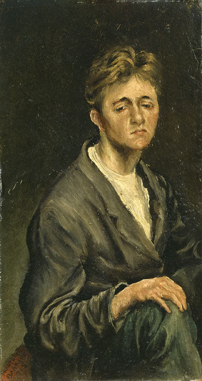 Discourage, vintage artwork by François-Emile Barraud, 12x8" (A4) Poster