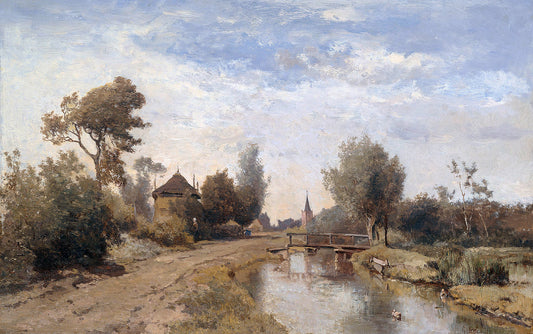 Landscape at Kortenhoef, vintage artwork by Paul Joseph Constantin Gabriël, 12x8" (A4) Poster