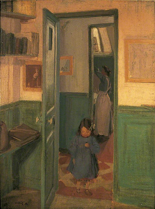 In Sickert's House, vintage artwork by Harold Gilman, 12x8" (A4) Poster