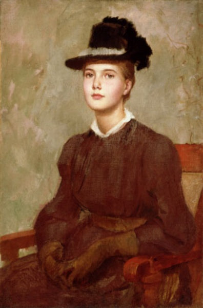 Marie Danforth Page, vintage artwork by Frank Duveneck, 12x8" (A4) Poster